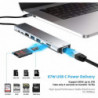 8 in 1 USB C Hub Multi-Port Type C Adapter with 4K HDMI USB 3.0 Port