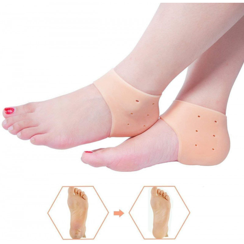 Chaussette protectrice de talon en gel de silicone