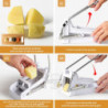 Stainless steel manual potato cutter