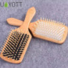 Brosse cheveux Bois Antistatique - Démêlage Facile