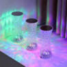 Lampe de table LED en cristal diamant