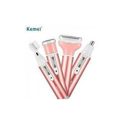 Kemei Kemei 4 in 1 Electric Women Facial and Body Epilator for Nose and Ear Eyebrows