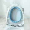 Toilet Seat Cover Warm Soft Machine Washable Bathroom