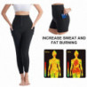 Women's nine-point sauna pants with pockets