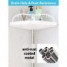 4-Layer Retractable Bathroom Corner Tension Shower