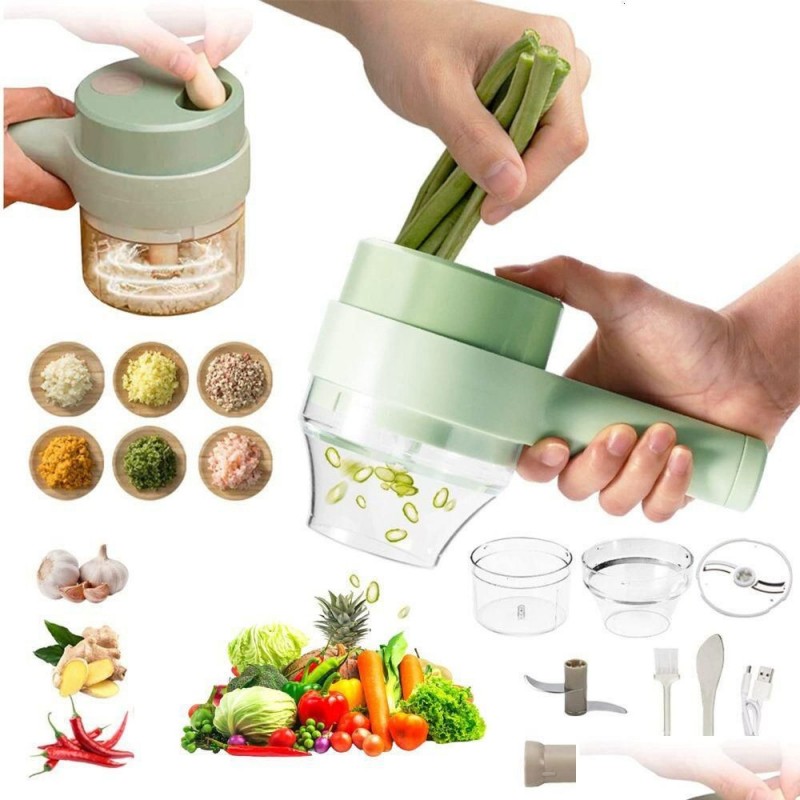 Vegetable Tools 4 In 1 Handheld Electric Slicer