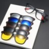 6 in 1 Magnetic Sunglasses for Men Women Magnetic Clip Eyeglasses Frame