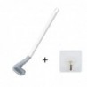 Long Handle Toilet Brush with Foldable Silicone Wall Hook