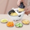 Multifunctional vegetable cutter with drain basket