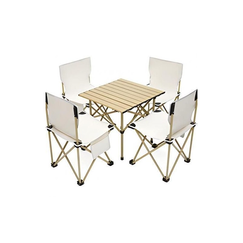 Ensemble Table Pliante et chaises de Camping