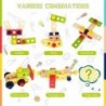 Jouets en Bois Boite a Outil Enfant DIY 3D Jeux de Construction, Caisse a Outil Enfant