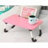 Laptop Bed Table Folding Lapdesk Bed Desk with Ipad Slot Foldable PC Surport