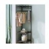 Piece Multifunctional Freestanding Coat Rack with Corner Hanger, Bedroom Organizer and Shoe Storage