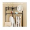 Piece Multifunctional Freestanding Coat Rack with Corner Hanger, Bedroom Organizer and Shoe Storage