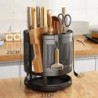 Utensil Holder Multifunctional Rotating Knife Rack