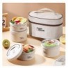 Bento Lunch Box, Portable Insulated Food Container Set, Stackable with Insulated Bag