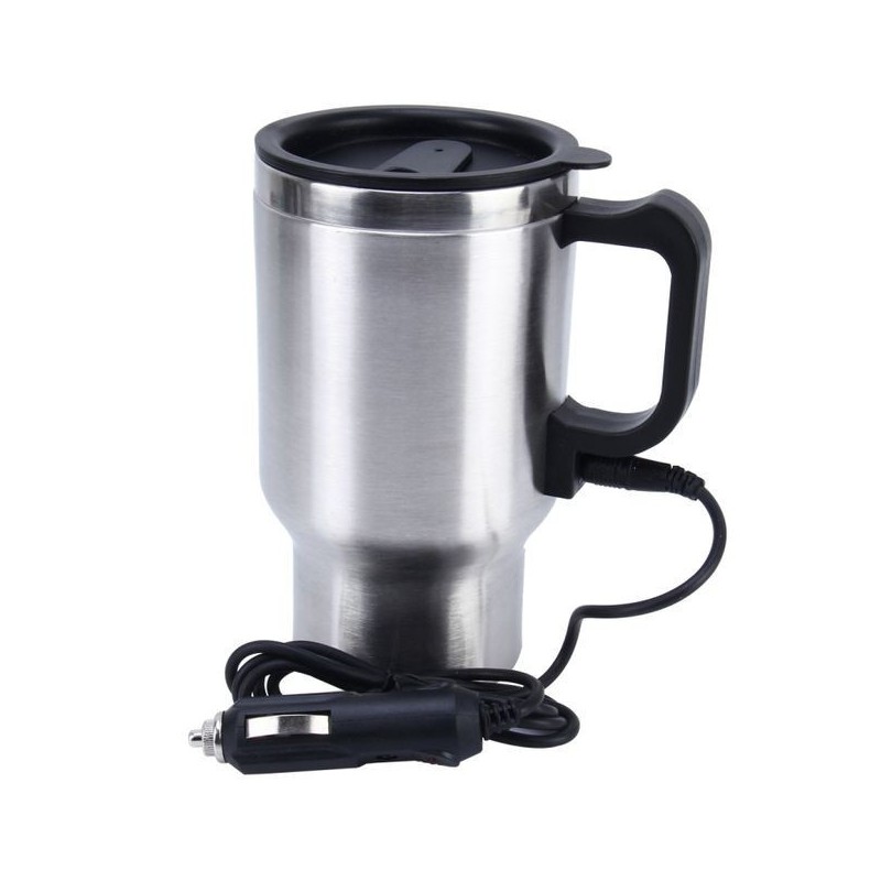 TASSE ÉLECTRIQUE EN ACIER INOXYDABLE DE VOITURE 12V