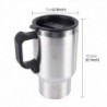 TASSE ÉLECTRIQUE EN ACIER INOXYDABLE DE VOITURE 12V