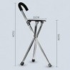 Tabouret de béquille en alliage d'aluminium, multifonction, pliable, antidérapant