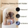 Makeup Brushes Holder with Lid Dustproof Rotating Organizer