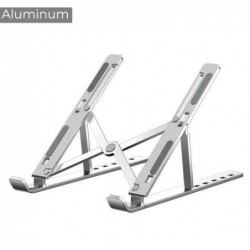 Aluminum laptop, tablet and phone stand, foldable