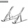 Aluminum laptop, tablet and phone stand, foldable