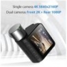 Nouveau V50 enregistreur vidéo Dash Cam 4K G capteur Wifi Dash caméra double objectif DashCam voiture DVR 24H