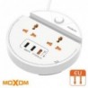 Moxom fast charger with 3 USB ports Ultra-fast charging with mobile support