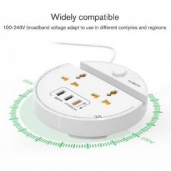 Moxom fast charger with 3 USB ports Ultra-fast charging with mobile support