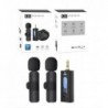 K35 3.5mm Wireless Lavalier Microphone Gaming Studio for iPhone Type-C PC Computer Professional Mic Live Broadcast