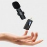 K35 3.5mm sans fil Lavalier Microphone Studio de jeu pour iPhone type-c PC ordinateur professionnel micro diffusion en direct