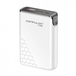 KONFULON grande capacité 10000 mAh batterie externe PD 20 W charge rapide PowerBank 10000 mAh USB