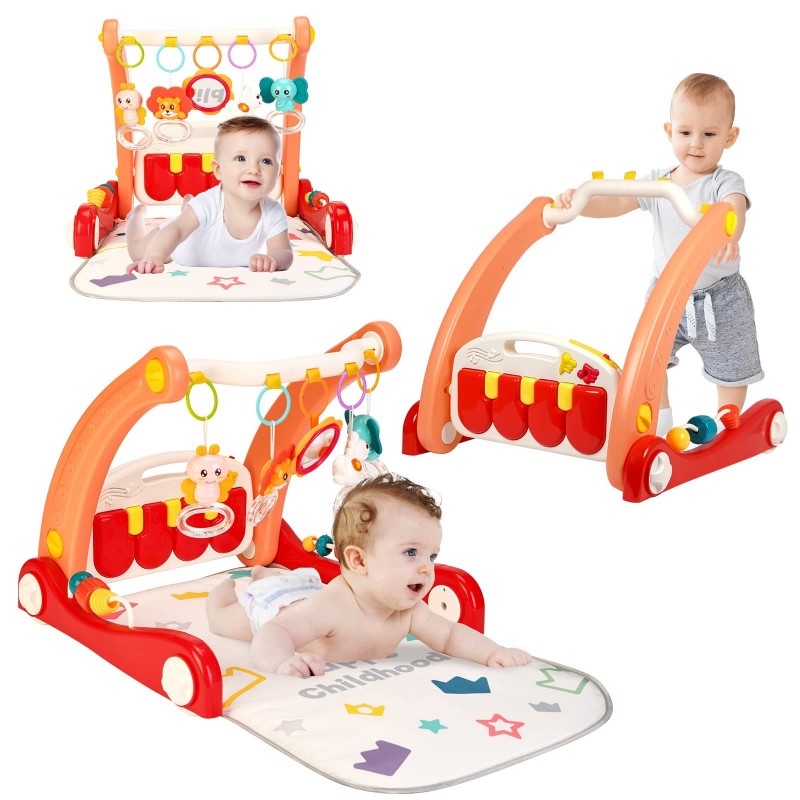 Tapis de jeu pour bébé, gymnastique pour bébé, Piano, temps sur le ventre, centre d'activités au sol