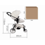 0-36 Months Luxury Pram for Newborn Baby High Landscape Stroller