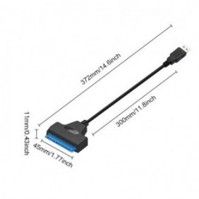 Type C/USB 3.0 to SATA III Adapter Cable for 2.5" Hard Drive HDD SSD