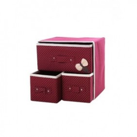 Foldable Non-Woven Fabric Storage Boxes with Label Holders