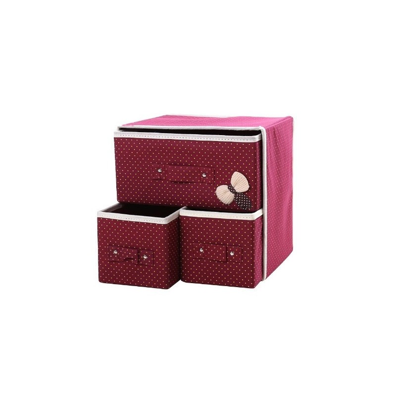 Foldable Non-Woven Fabric Storage Boxes with Label Holders