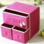 Foldable Non-Woven Fabric Storage Boxes with Label Holders