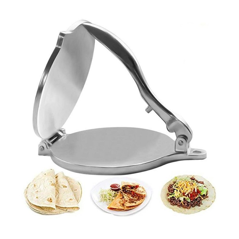 Foldable Tortilla and Taco Maker, Meat Press Machine for Spreading Dough