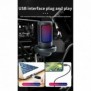 ميكروفون USB مكثف RGB متوافق مع أنظمة التشغيل Windows/Mac/Android/iOS/