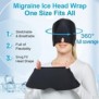 O Chapeau Migraine, 180° Bonnet Migraine Relief Cap En Gel, Réutilisable Masque Migraine Et Céphalées