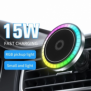 Fast wireless charger with RGB light, 15W