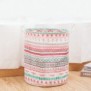 Round Foldable Laundry Basket Cotton Linen Waterproof Storage Basket with Handles Used for Home